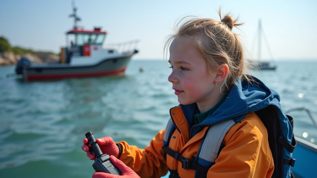 Õpilased veeal reaalajas andmeid kogumas, mereprojekt, kaldseirel